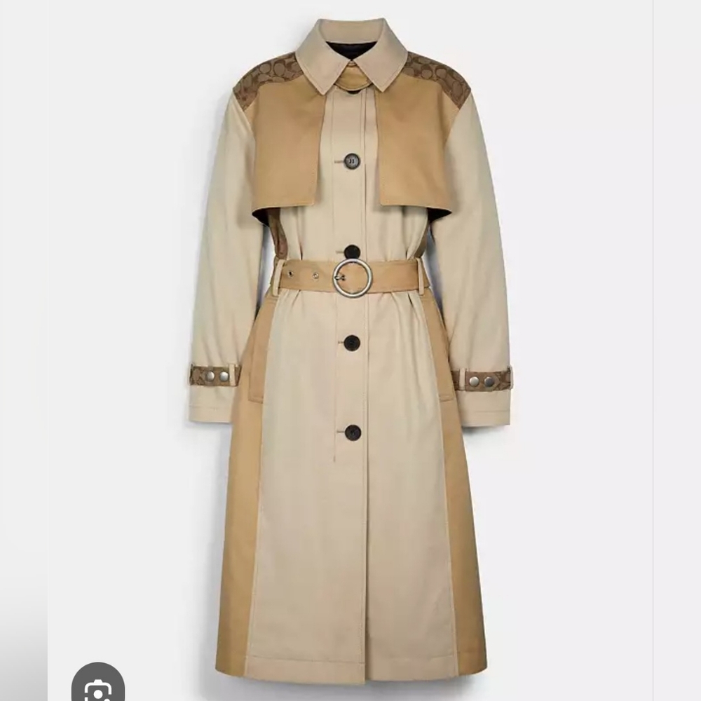 Coach Beige Trench Coat